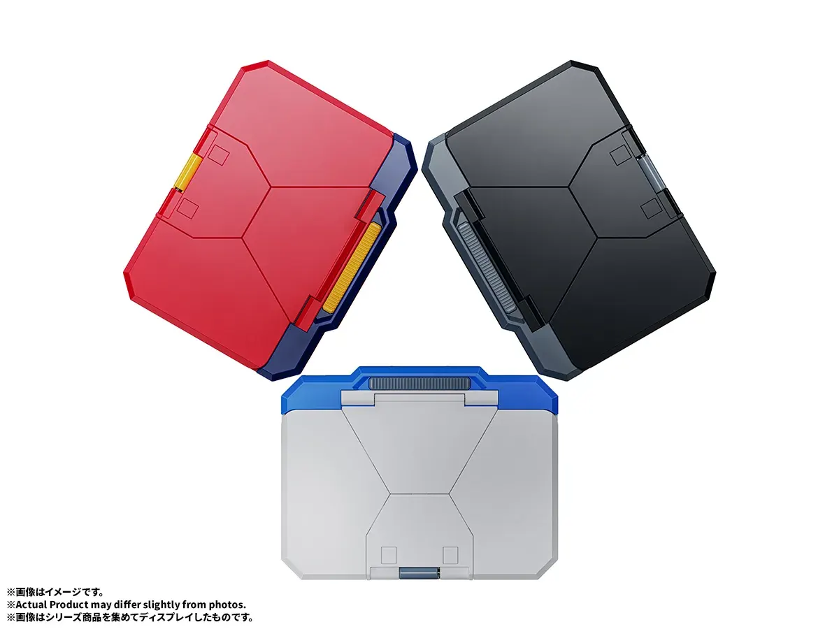 ตลับนามบัตรสามสี Toy Color Black Color และ Standard Color วางเรียงกันมองจากด้านบน