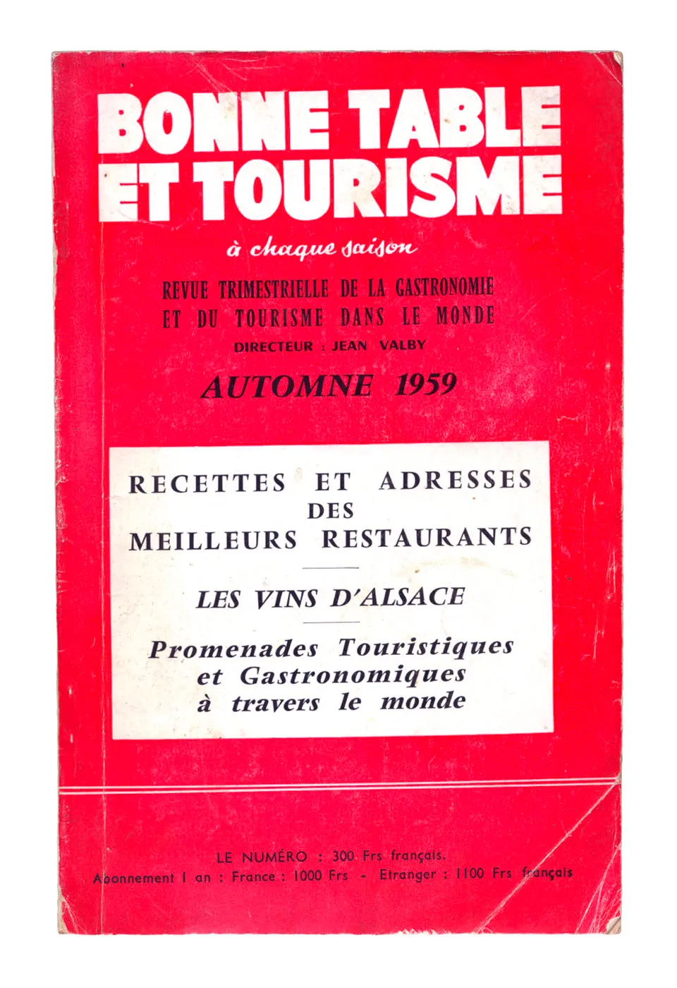 ปกนิตยสารฝรั่งเศสปี 1959 ที่ใช้ฟอนต์ Vendôme