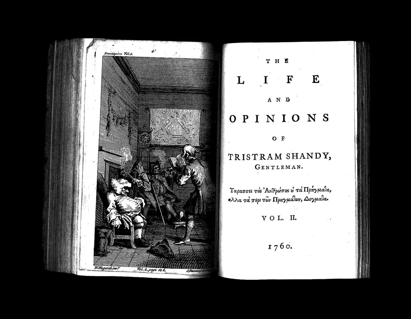 หน้าปกฉบับพิมพ์ครั้งแรกของ Tristram Shandy ปี 1760