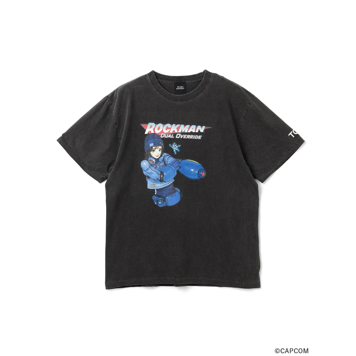 เสื้อยืดลายร็อกแมนจากคอลเล็กชัน GAME ARTeee วาดใหม่โดย Zashikiwarashi