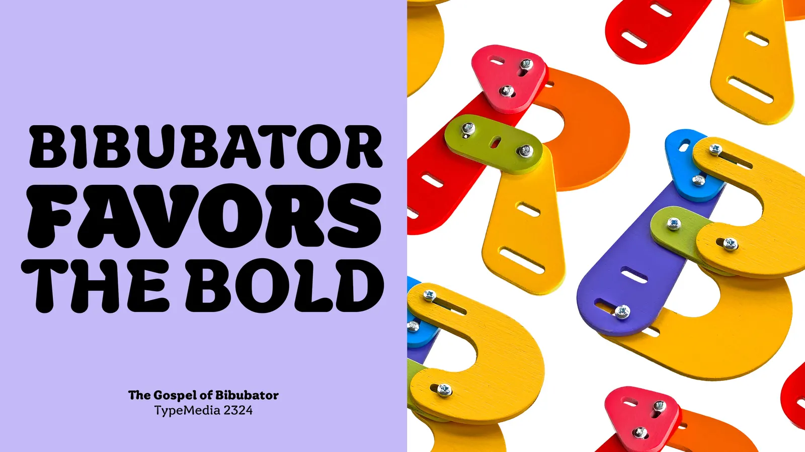 ภาพนำเสนอผลงาน Bibubator อีกส่วนหนึ่งจากโครงการ TypeMedia 2024
