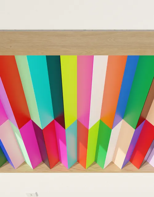 งานกราฟิกสามมิติ Folded Forms 2