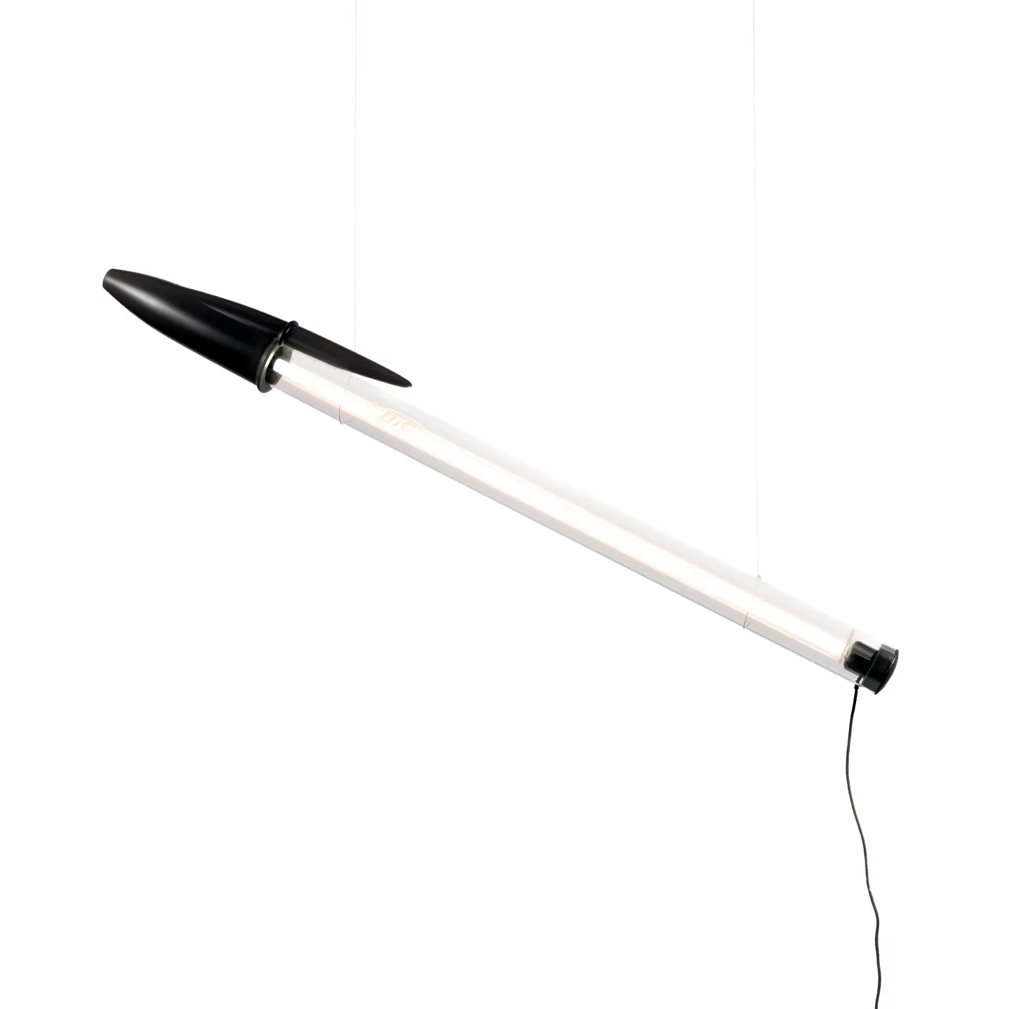 รายละเอียดรูปทรงโคมไฟปากกา BIC Lamp รุ่นสีดำ