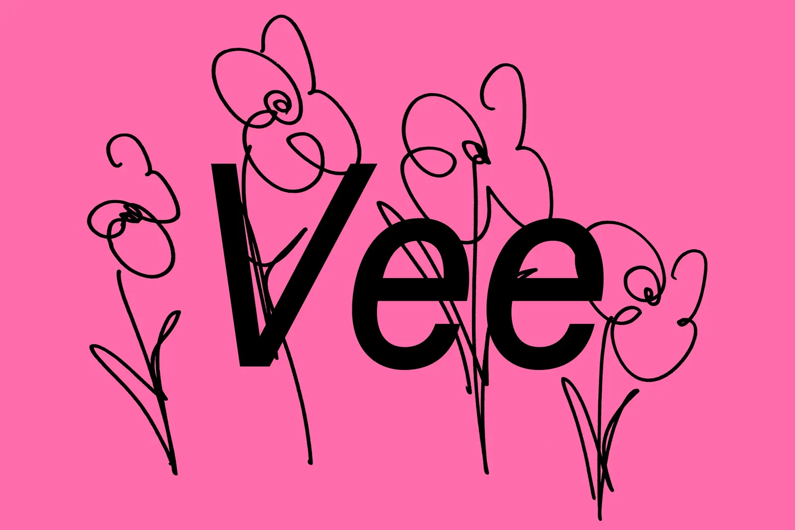ตัวอย่างการใช้ฟอนต์ Vee ในงานเรียงพิมพ์