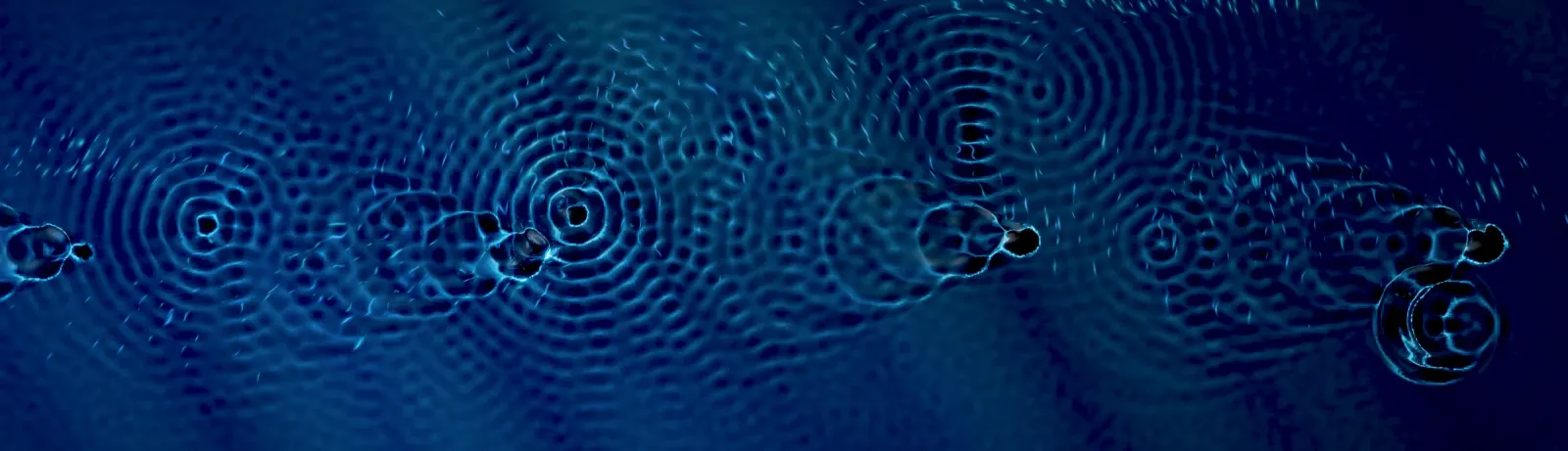 ภาพช่วงการลำเลียงน้ำที่มีรูปปลาในชุดการแสดงบนผนัง