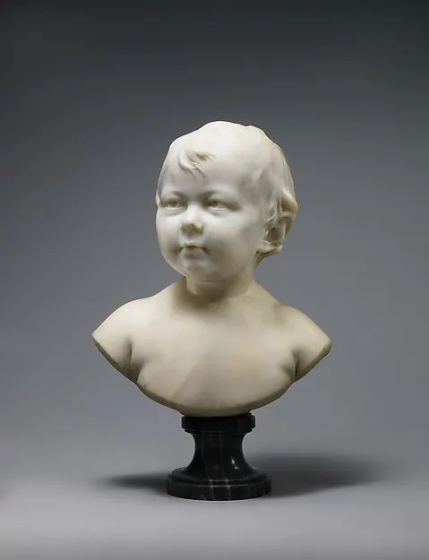 รูปปั้นหินอ่อนครึ่งตัวของเด็กหญิง Sabine Houdon โดย Jean Antoine Houdon