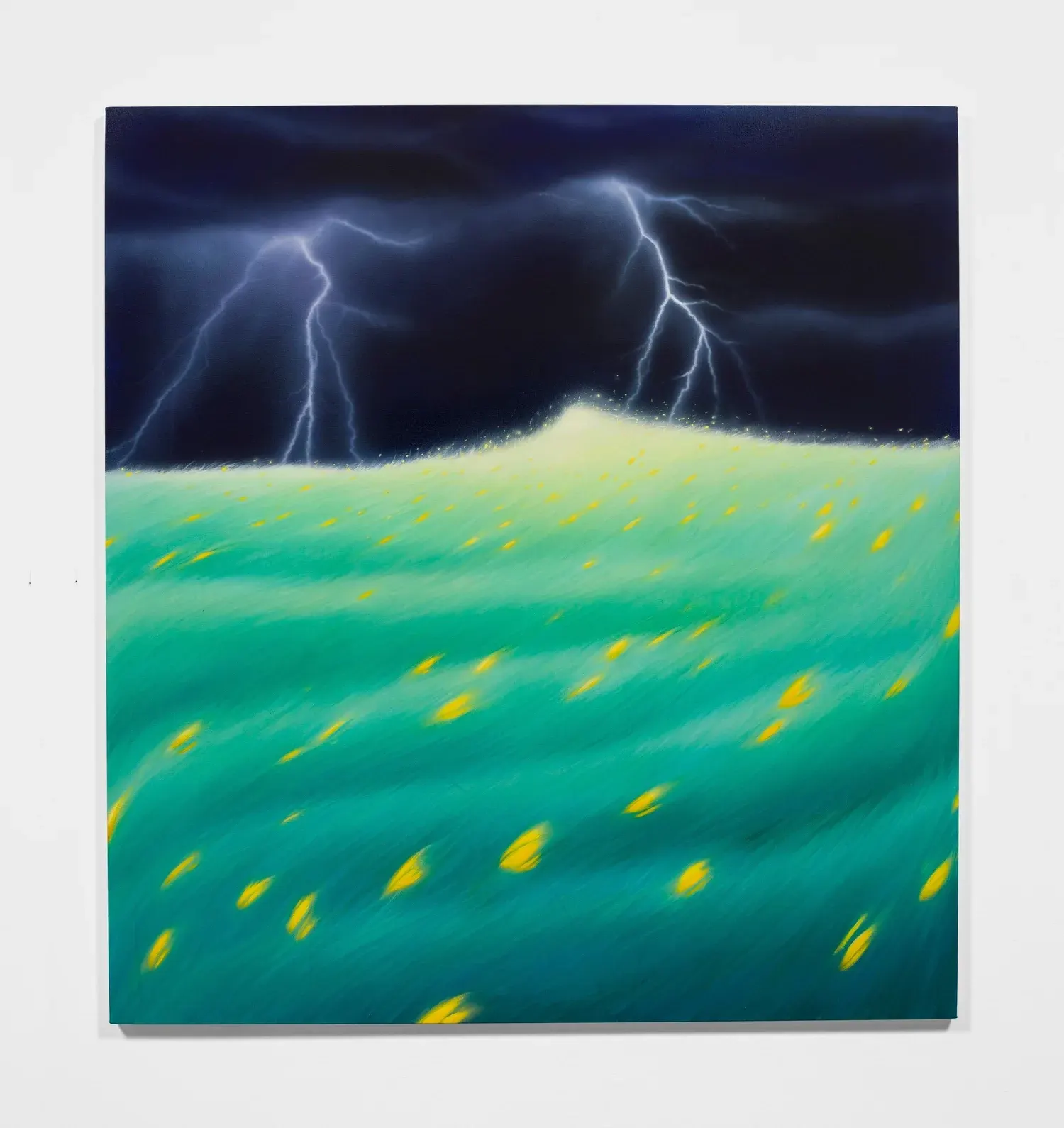 ภาพวาด Yellow Tulips on a Windy Night จากผลงานก่อนหน้าของซาราห์ ลี