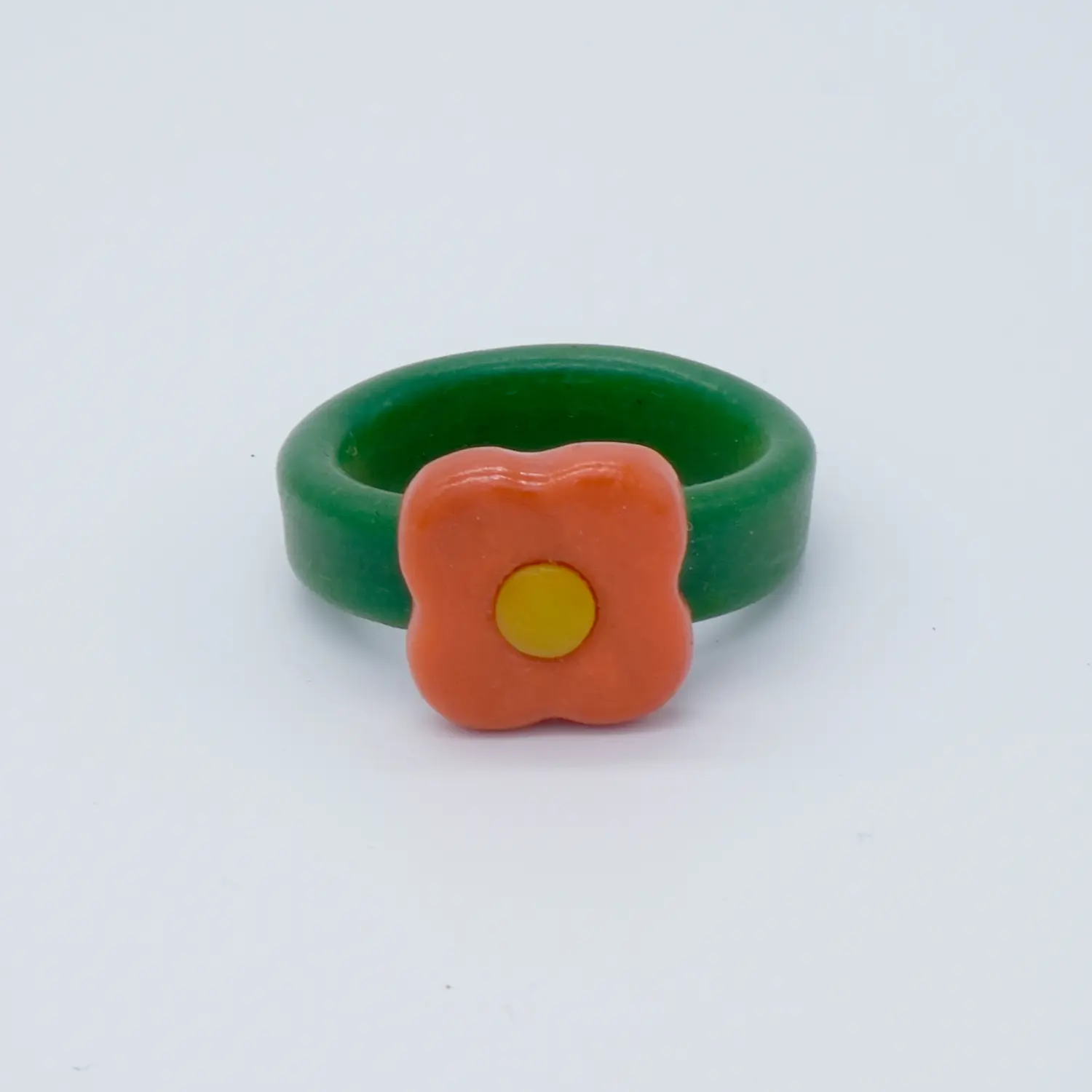 Daydream Ring Camellia orange แหวนแฮนด์เมดรูปดอกคามีเลีย