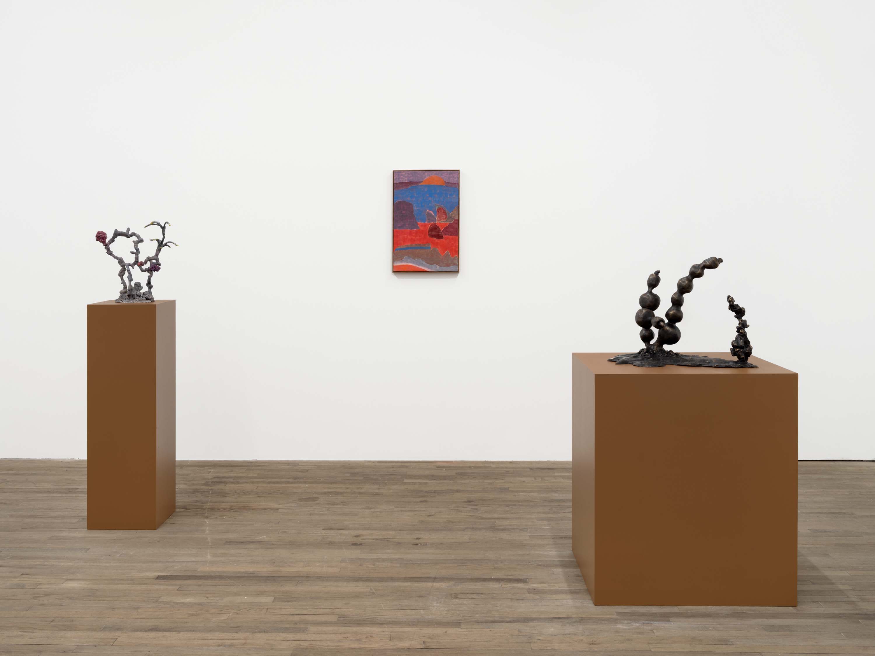 Bronze sculptures and egg tempera painting — Diambe, honey honey honey 2024