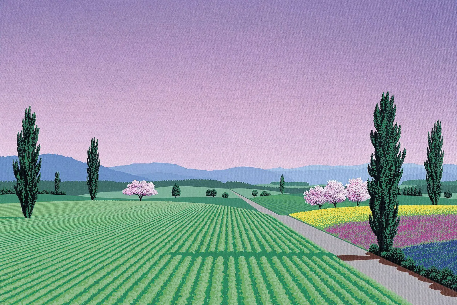 Hiroshi Nagai - A Beautiful Morning, City Pop illustration