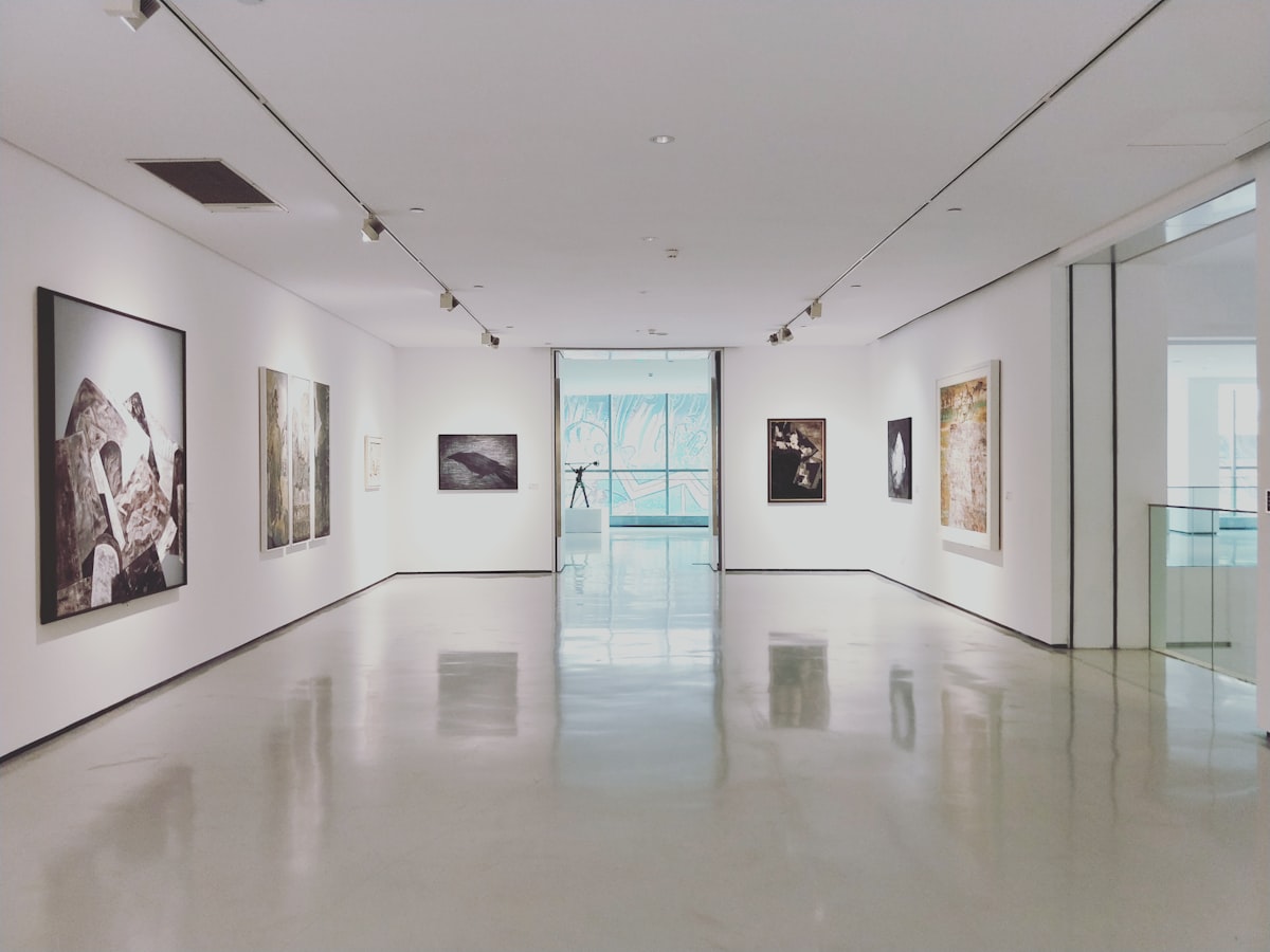 Contemporary art and design gallery space