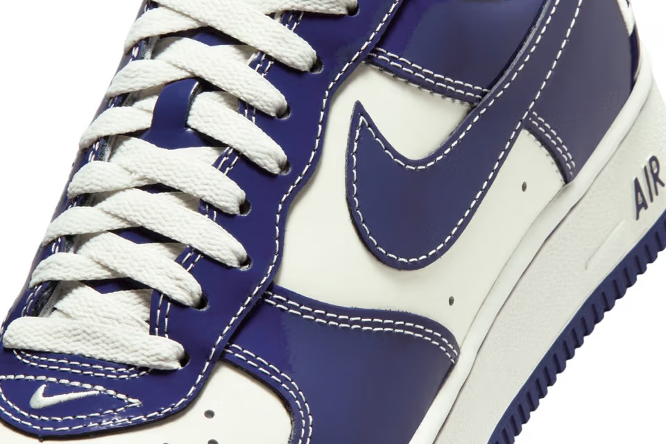 NIGO x Nike Air Force 1 LO2 top view - Sail and Loyal Blue