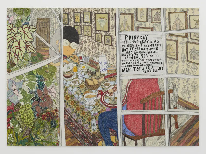 ภาพวาดของ Shintaro Miyake ที่เต็มไปด้วยสัตว์ อาหาร และสถาปัตยกรรมในจินตนาการ