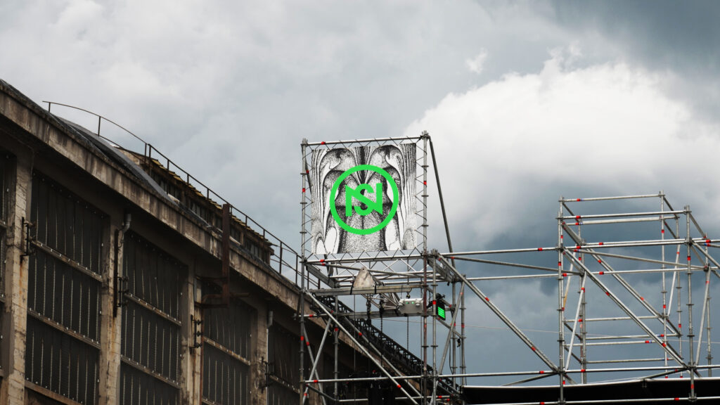 Nuits Sonores 2025 environmental signage by DIA Studio