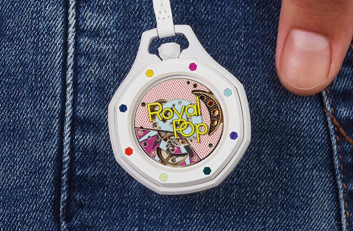 Audemars Piguet x Swatch Royal Pop pocket watch lifestyle