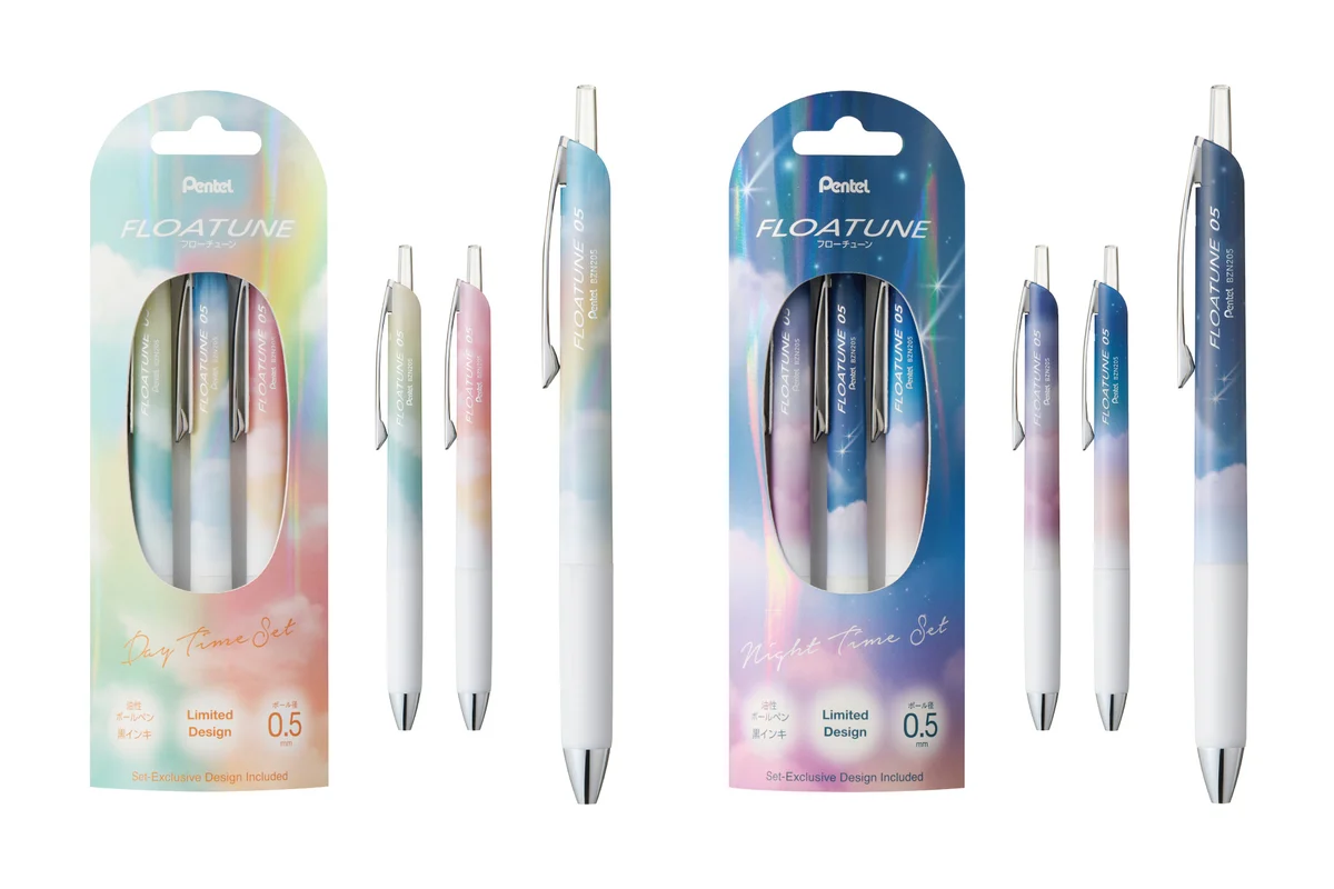 รายละเอียดลายไล่สีบนบอดี้ปากกา FLOATUNE Skyly Design