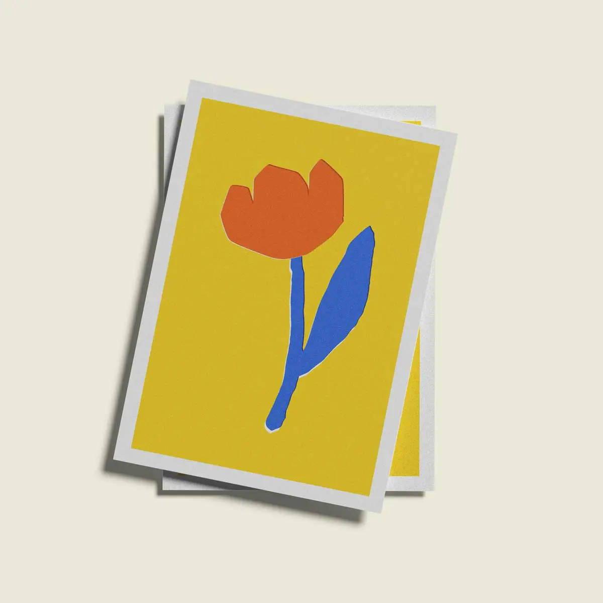 โปสการ์ด orange-flower งานวาดลายดอกไม้จาก Naive Flora