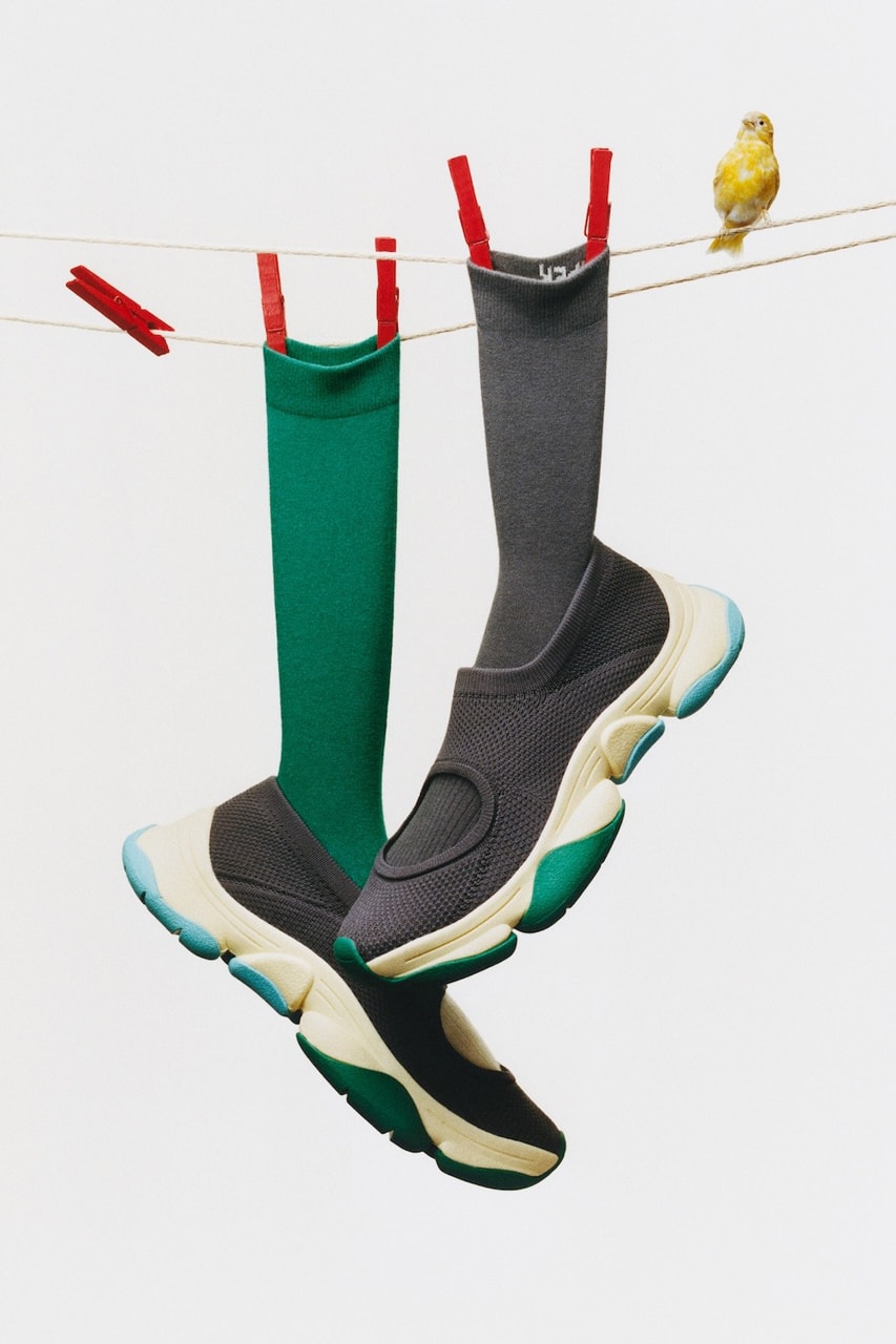 Issey Miyake x Camper Karst Finch detail shot