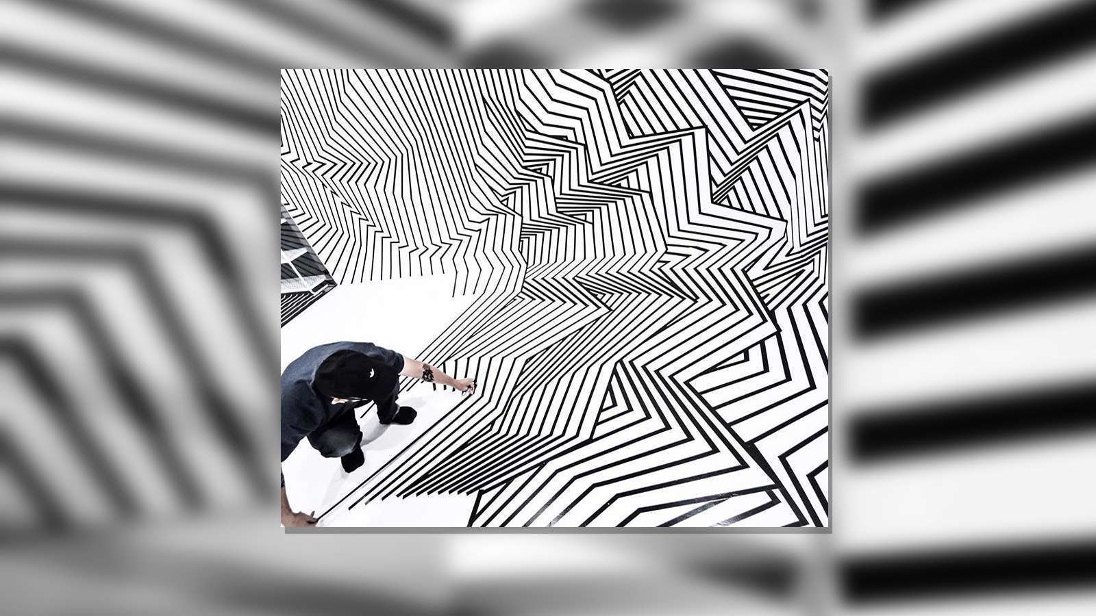 สร้างสรรค์ Illusion ด้วยเทคนิค Tape Installation ที่จะมาเติมมิติให้ผนังเปล่า
