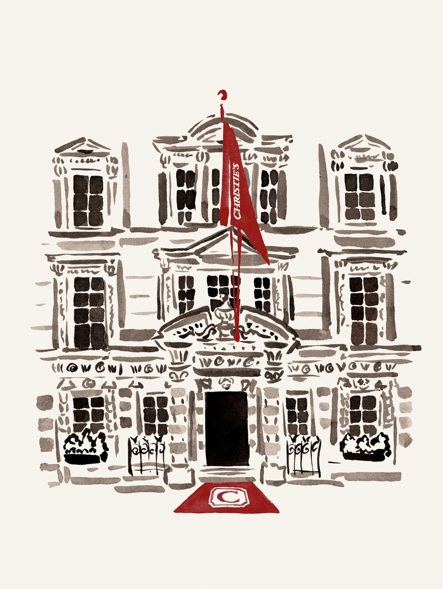 London illustration for Christies — Miki Lowe