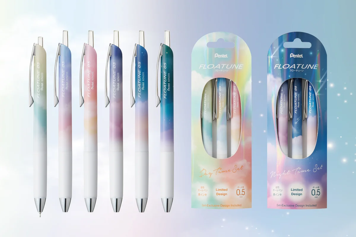 คอลเลกชันปากกา FLOATUNE Skyly Design หกเฉดสีตามช่วงเวลาของท้องฟ้า