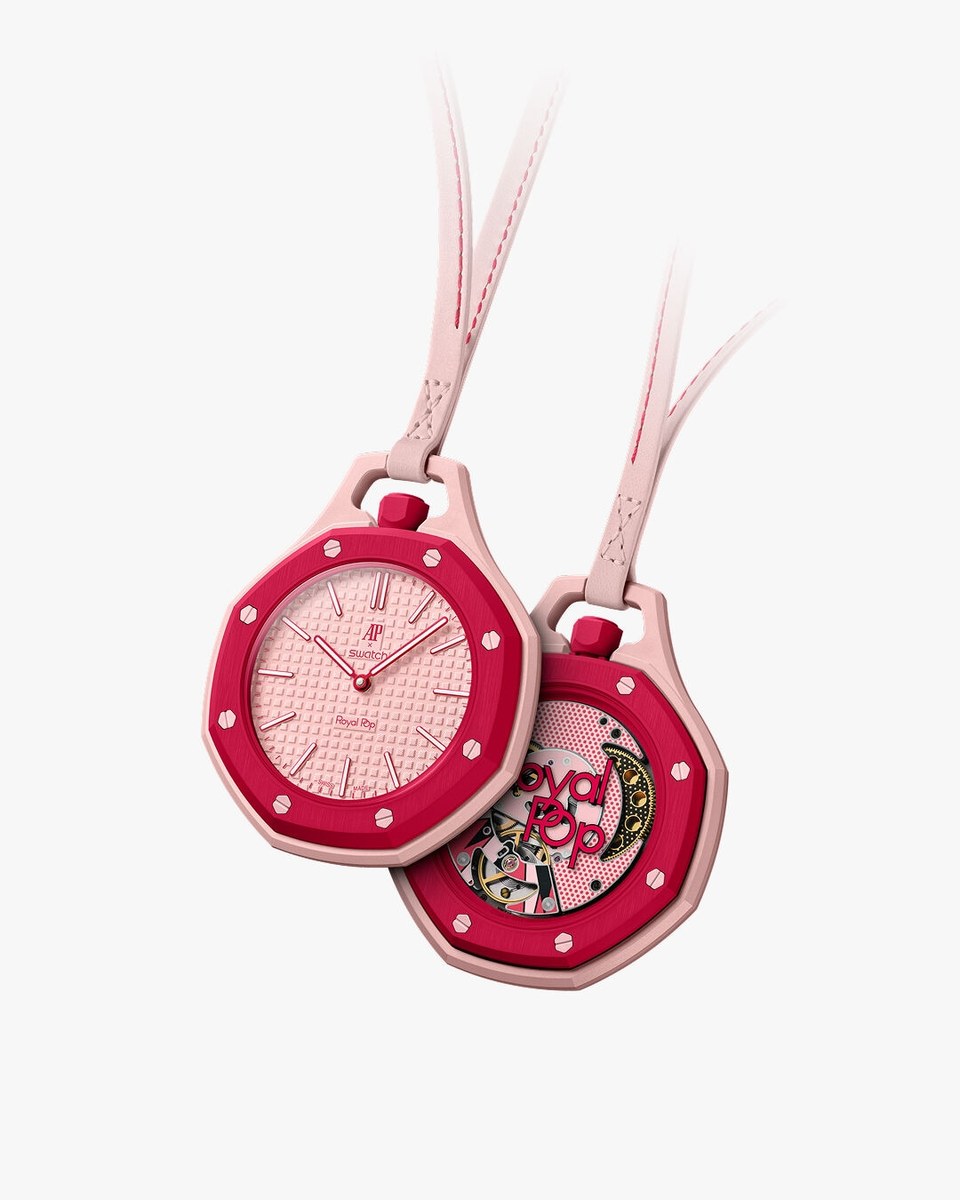 Swatch x AP Royal Pop รุ่น Otto Rosso สีชมพู-แดง