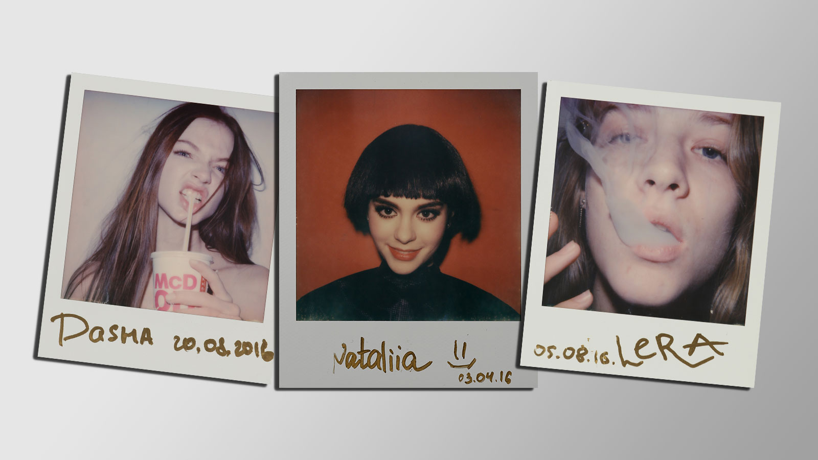 ภาพถ่ายจากกล้อง Polaroid คอนเซ็ป Super Model