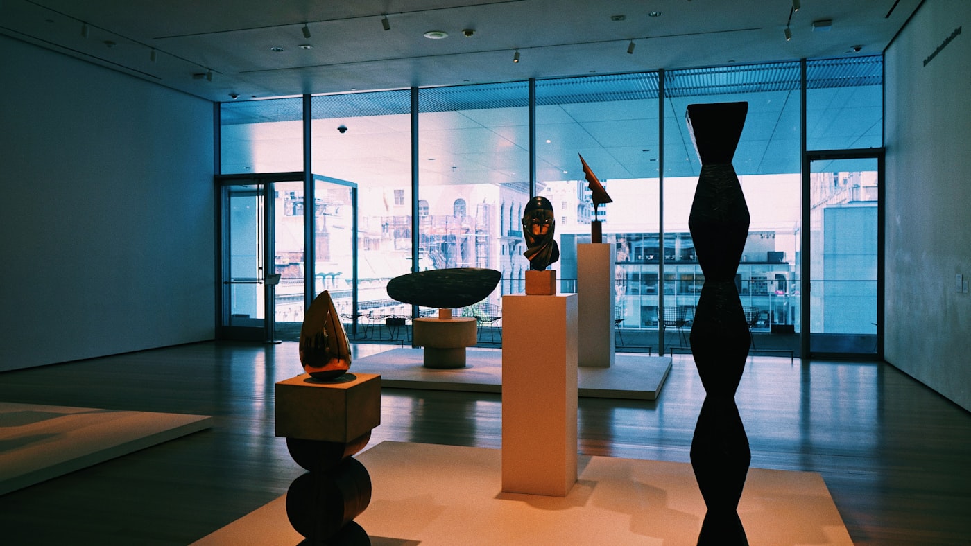 Sculpture gallery exhibition space