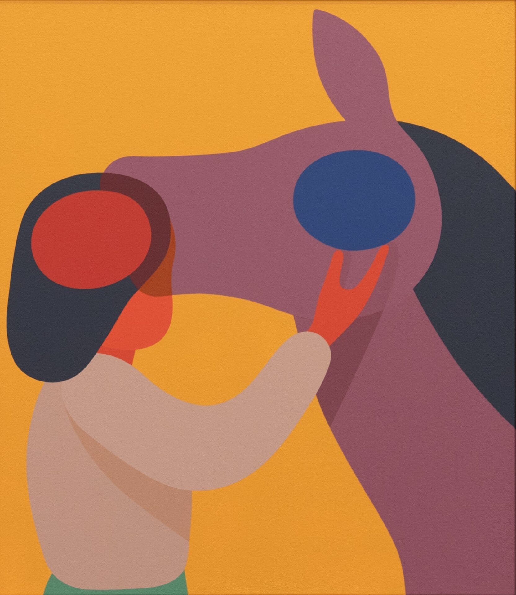 Person Person — Geoff McFetridge, acrylic on canvas 2023