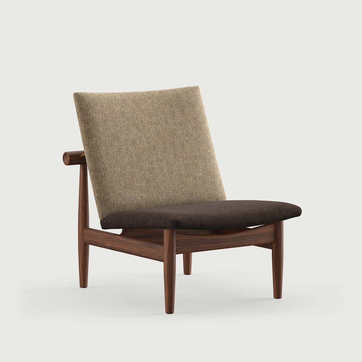 Finn Juhl Japan Chair in walnut with Hallingdal upholstery