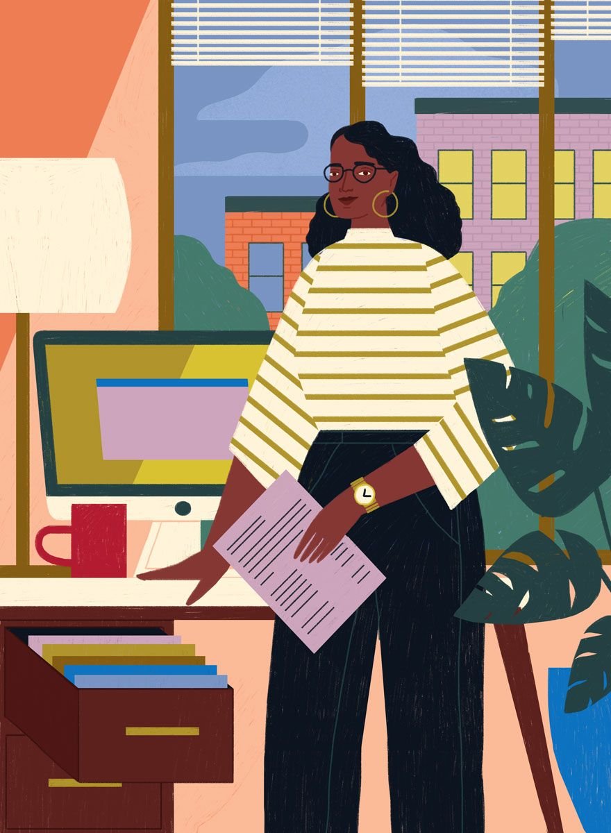 Woman at Desk — Tom Haugomat / ภาพจาก Handsome Frank