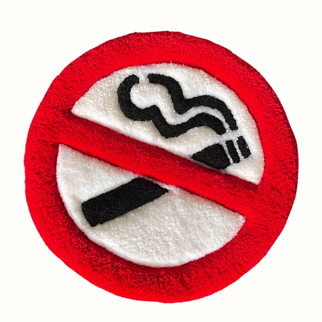 NO-SMOKING Area Sign Rug 🚭