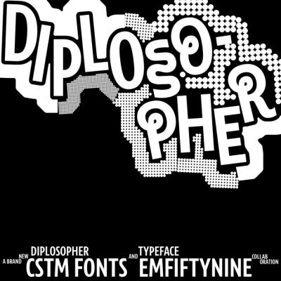Diplosopher ฟอนต์ที่วาดห่วงต่ออีกนิด แล้วต้องคิดใหม่ทั้งชุดตัวอักษร