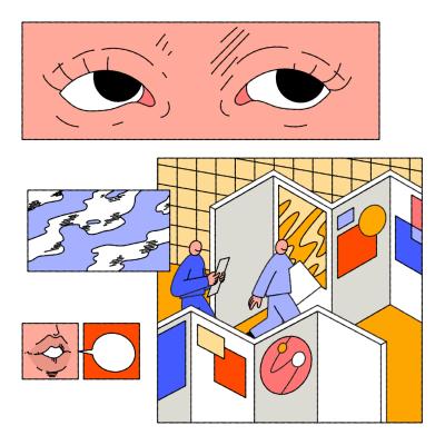 Praefueng นักวาดเจ้าของ key visual Bangkok Illustration Fair 2026 กับดวงตาที่อยู่ในงานแทบทุกชิ้น