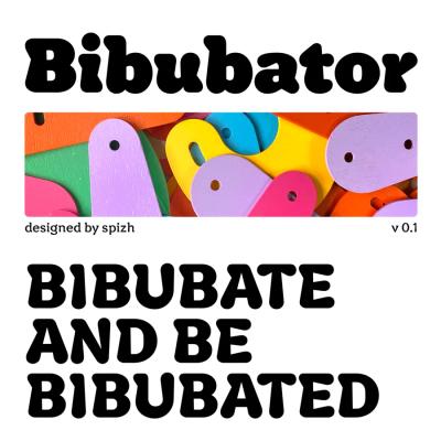 ฟอนต์ Bibubator จากช่องว่างในตัวอักษรสู่ชุดไม้ที่ต่อเป็นคำได้