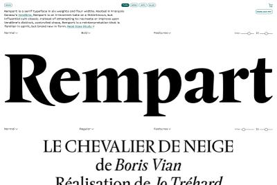 Rempart ฟอนต์ที่เริ่มจากการนั่งดูไตเติ้ลหนังฝรั่งเศสปี 1958 แล้วหาไม่เจอว่าใครเขียน