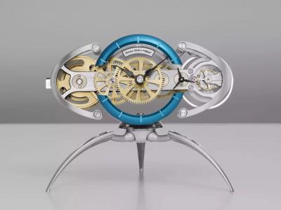 Nostromo นาฬิกาตั้งโต๊ะของ MB&F ที่ส่งมาเป็นชิ้นส่วน 222 ชิ้น ให้เจ้าของประกอบเอง