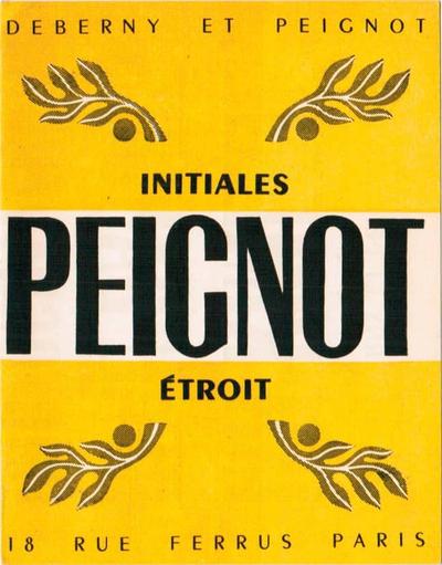 Peignot ฟอนต์ที่ Cassandre ออกแบบเพื่อลบตัวพิมพ์เล็กออกจากหน้ากระดาษ