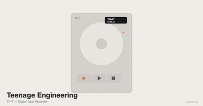 Teenage Engineering TP-7 เครื่องบันทึกเสียงที่ออกแบบมาให้มอง ไม่ใช่แค่ฟัง