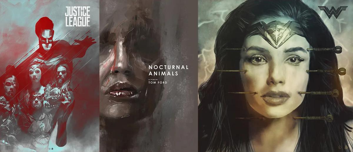 Illustration โปสเตอร์หนังที่ให้ความรู้สึกเหมือนเป็นงานสีน้ำมัน