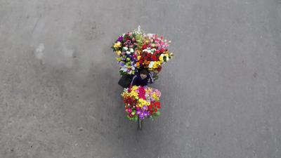 Loes Heerink ช่างภาพเจ้าของผลงานได้กล่าวถึง “Vendors From Above” ว่า “พวกเขาสร้างงานศิลปะเล็กๆ ทุกวันโดยไม่รู้ตัว”