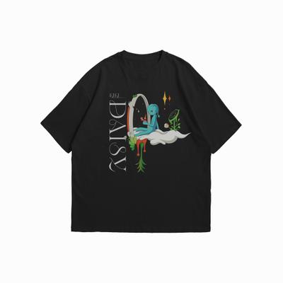 เสื้อวง KIKI ลาย Daisy (2025) – เสื้อสีดำ