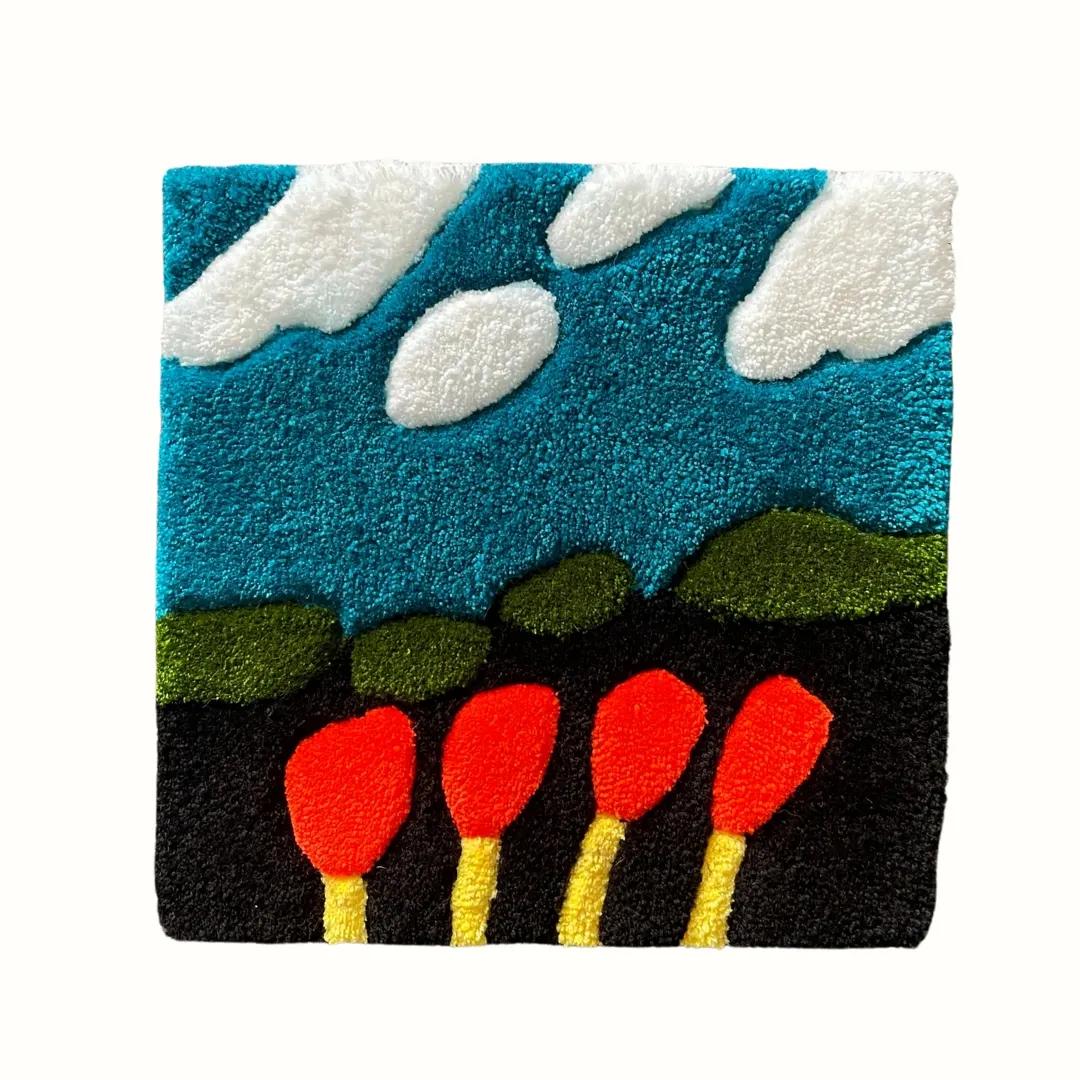 Red Tulip Rug 🌷