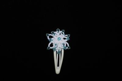 Tatting Hair Clip with beads (Handmade 100%)