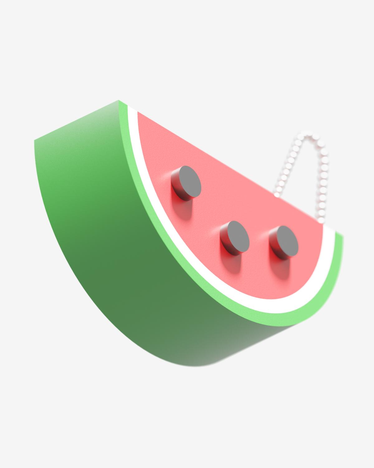 Watermelon Magnetic Keychain รูปที่ 5