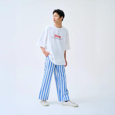 Inspo Gone Bold Stripes Trousers – Blue & White