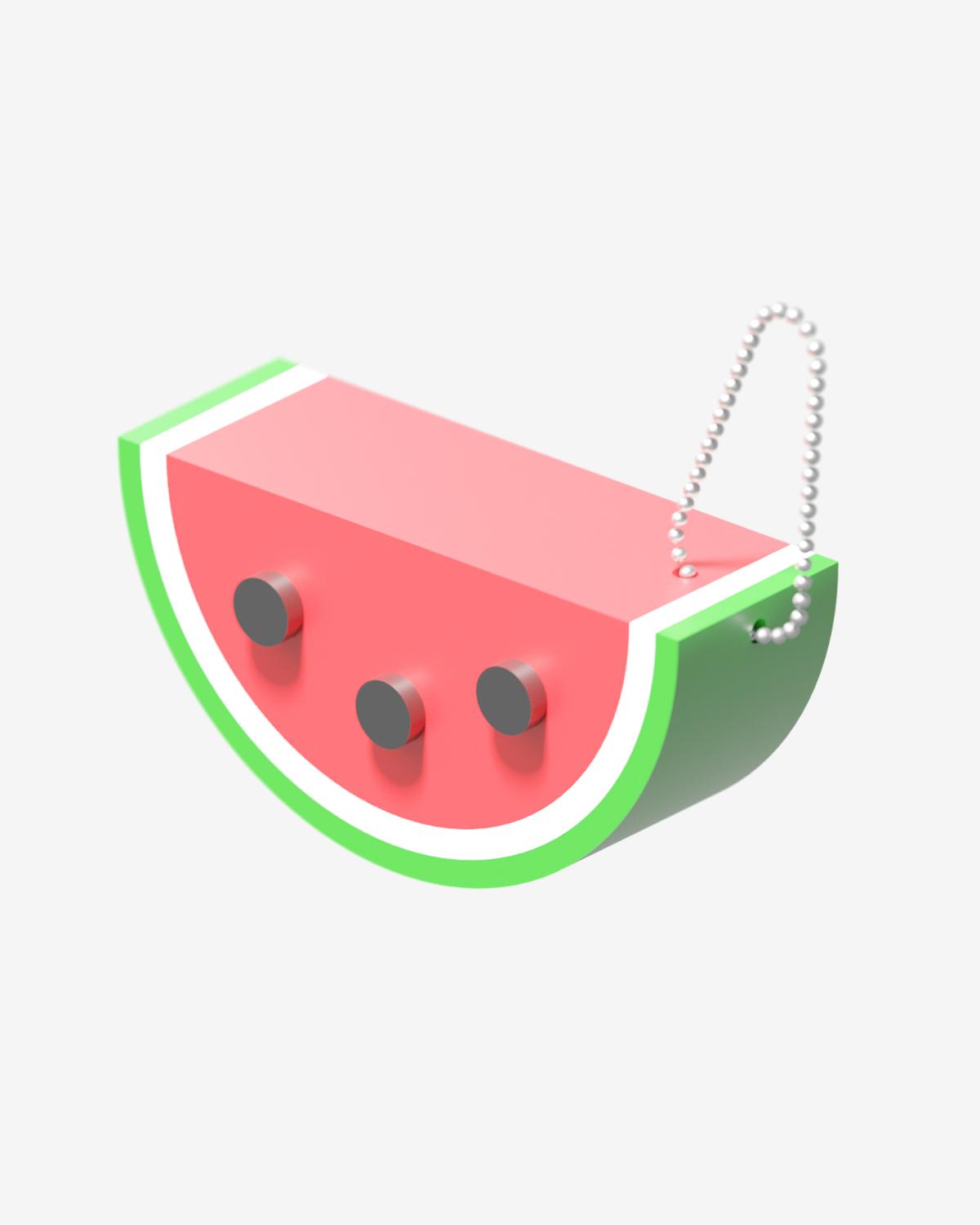 Watermelon Magnetic Keychain รูปที่ 3